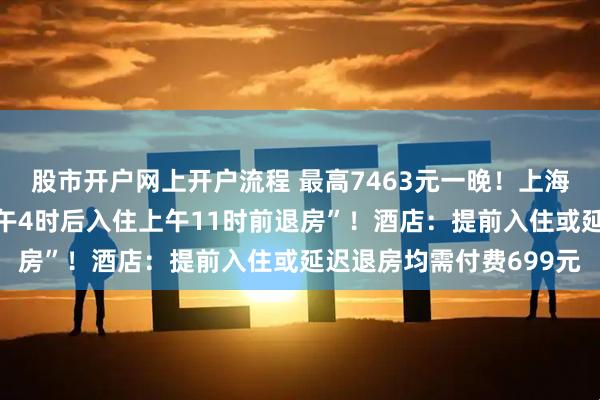 股市开户网上开户流程 最高7463元一晚！上海乐高乐园酒店规定“下午4时后入住上午11时前退房”！酒店：提前入住或延迟退房均需付费699元